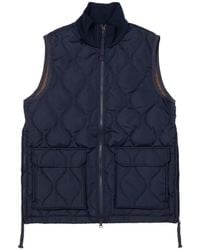 Taion - Chaleco Acolchado Con Cuello Alto - Lyst