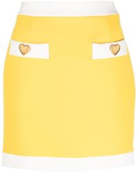 Moschino - Mini Skirt With Buttons - Lyst