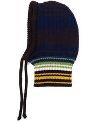 Marni - Striped Ribbed-Knit Balaclava - Lyst