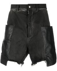 Rick Owens - Stefan Panelled Cargo Shorts - Lyst