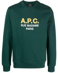 A.P.C. - ロゴ スウェットシャツ - Lyst