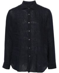 120% Lino - Long-sleeves Linen Shirt - Lyst