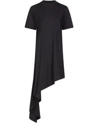 Loulou de Saison - Asymmetrisches Kleid Mit Rundem Ausschnitt - Lyst