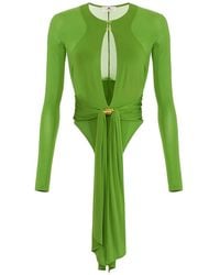 Elisabetta Franchi - Bodysuit With Jewel Detail - Lyst