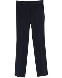 Twinset - Logo-Plaque Straight-Leg Trousers - Lyst
