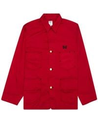 Needles - X Smith's Hemdjacke mit Schmetterlingsstickerei - Lyst
