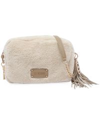 La Carrie - Teddy Faux-Fur Shoulder Bag - Lyst