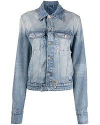 Courreges - Strap-Embellished Denim Jacket - Lyst