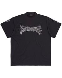 Balenciaga - Darkwave Katoenen T-shirt Met Print - Lyst