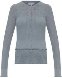 Chloé - Ribbed-Knit Wool Vest And Cardigan - Lyst