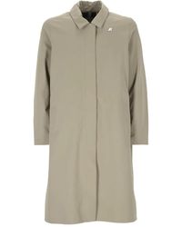 K-Way - Logo-Patch Coat - Lyst