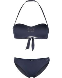 EA7 - Bikini con aplique del logo - Lyst