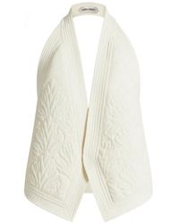 Alberta Ferretti - Quilted Halterneck Vest - Lyst
