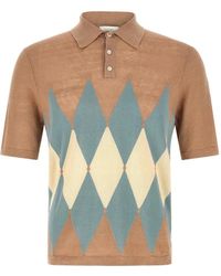Ballantyne - Argyle-Pattern Short-Sleeve Polo Shirt - Lyst