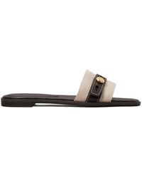 Tory Burch - Romy Sandals With Buttons - Lyst