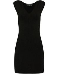 DSquared² - Logo-Plaque Mini Dress - Lyst