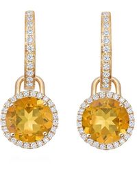 Kiki McDonough - 18K Grace Citrine And Diamond Earrings - Lyst