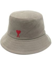 Ami Paris - Cappello Bucket Con Ricamo Ami De Coeur - Lyst