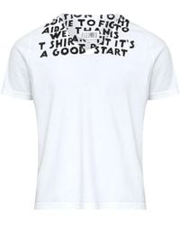 MM6 by Maison Margiela - Printed Cotton T-Shirt - Lyst