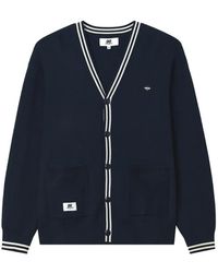 Chocoolate - Stripe-Trim Button-Up Cardigan - Lyst
