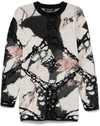 Roberto Cavalli - Abstract-Pattern Sweater - Lyst
