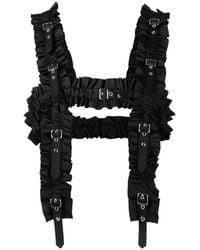 Noir Kei Ninomiya - Ruffled Adjustable Harness Top - Lyst