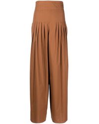 FEDERICA TOSI - High-waisted Palazzo Trousers - Lyst