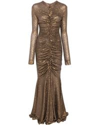 Norma Kamali - Long-Sleeve Fishtail Gown - Lyst