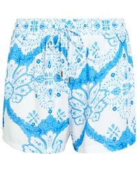 Melissa Odabash - Annie Floral-Print Shorts - Lyst