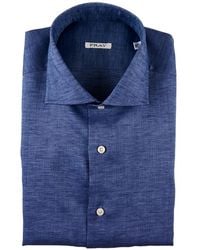 Fray - Slub-Texture Spread-Collar Shirt - Lyst