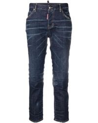 DSquared² - Faded Skinny Jeans With Five-Pocket Design - Lyst
