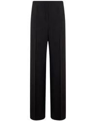 Alberta Ferretti - Dart-Detail Wide-Leg Trousers - Lyst