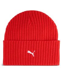 PUMA - Evercat Fundamental Ribbed-Knit Beanie Hat - Lyst