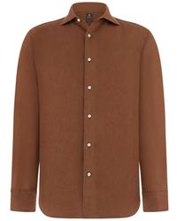 BOGGI - Regular Fit Linen Shirt - Lyst