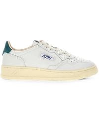 Autry - Perforated-Toe Leather Low-Top Sneakers - Lyst