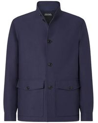 ZEGNA - Chore Buttoned Jacket - Lyst