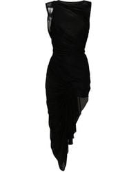 Christopher Esber - Abito Galathea Midi Asimmetrico - Lyst