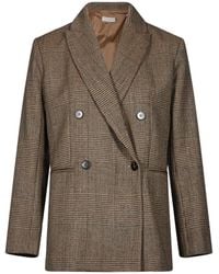 Antonelli - Double-Breasted Prince Of Wales Check Blazer - Lyst