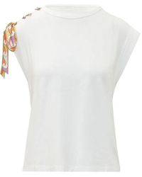 PUCCI - Embellished Short Sleeve Top - Lyst