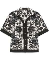 Sandro - Hemd mit Blumen-Print - Lyst