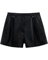 Anine Bing - Leather Shorts - Lyst