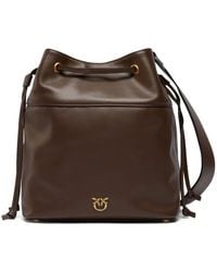 Pinko - レザーバケットバッグ - Lyst