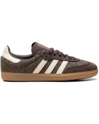 adidas - Samba Og Tweed Pack "Dark/Cream/Gum" Sneakers - Lyst
