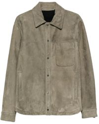 Salvatore Santoro - Suede Press-Stud Jacket - Lyst