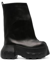 Rick Owens - 100Mm Flared Mega Tractor Boots - Lyst