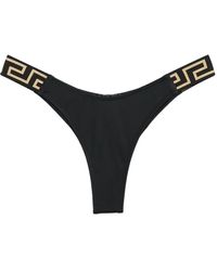Versace - Bikinihöschen Mit Greca-Detail - Lyst