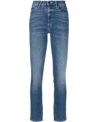 Mother - Halbhohe Piper Slim-Fit-Jeans - Lyst