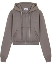 Gcds - Logo-Embroidered Zip-Up Hoodie - Lyst