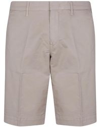 Fay - Logo-Patch Chino Shorts - Lyst