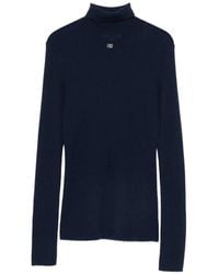 Maje - Pull Côtelé À Col Roulé - Lyst
